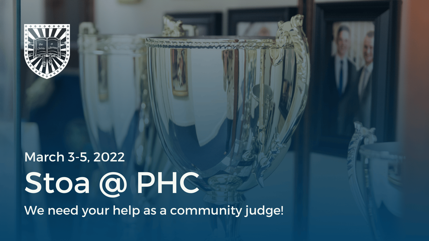 Stoa Debate Tournament Coming Again to PHC